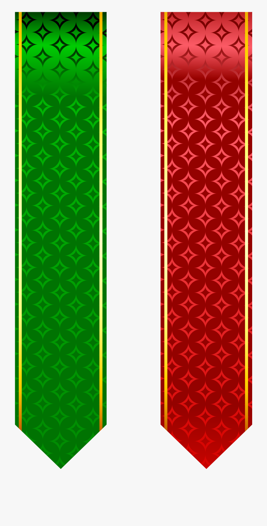 View Full Size - Green White Red Banner, Transparent Clipart