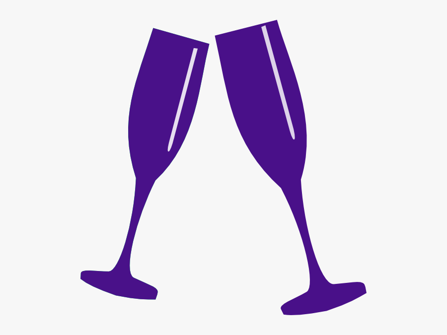 Champagne Clip Art At - Pink Champagne Glass Clipart, Transparent Clipart