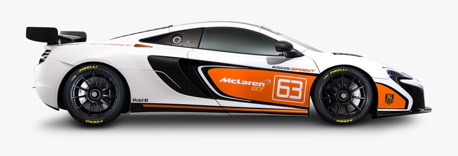 Mclaren 650s Sprint White Car Png Image - Png Livery Car, Transparent Clipart