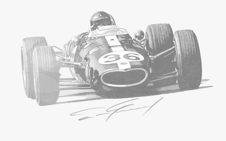 Drawing Mustang Race Car - Porsche 804, Transparent Clipart