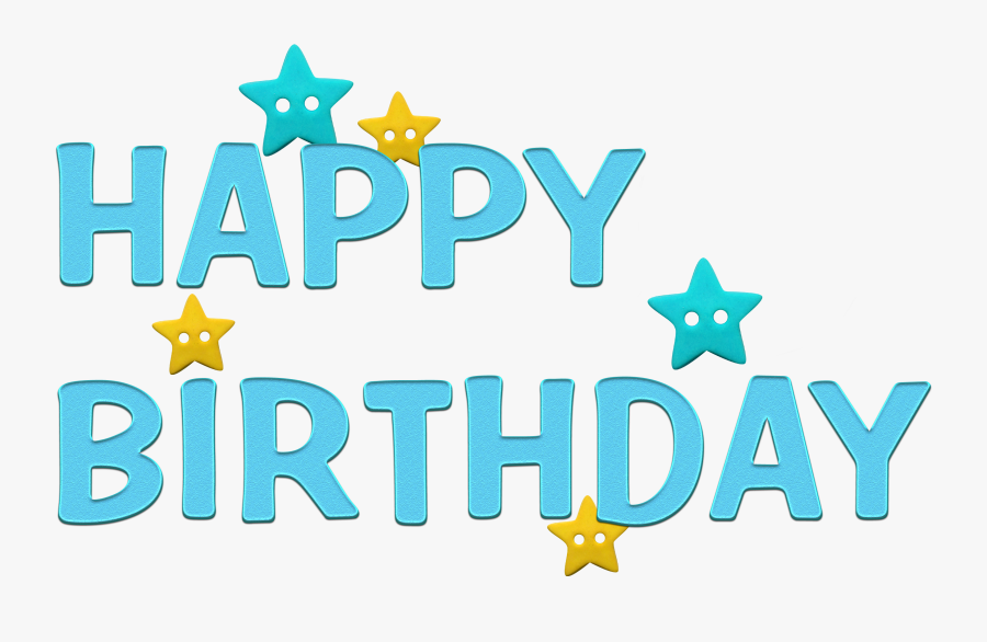 Transparent Happy 21st Birthday Clipart - Happy Birthday Png Blue, Transparent Clipart