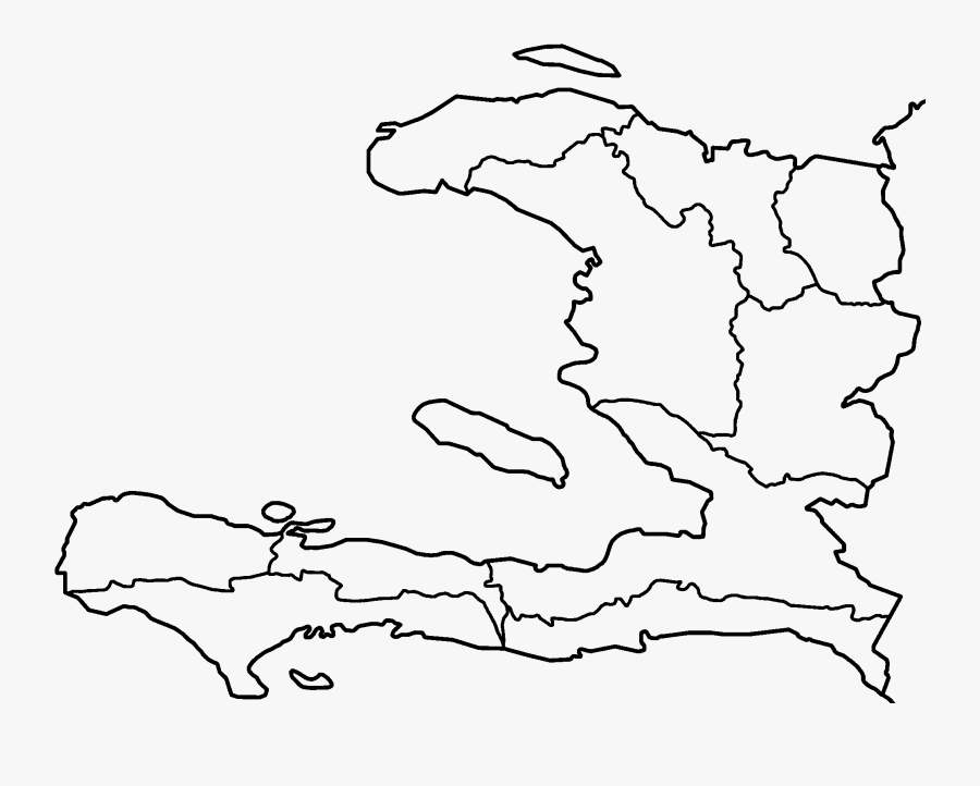 Filehaiti Departments Blank - Blank Political Map Of Haiti, Transparent Clipart