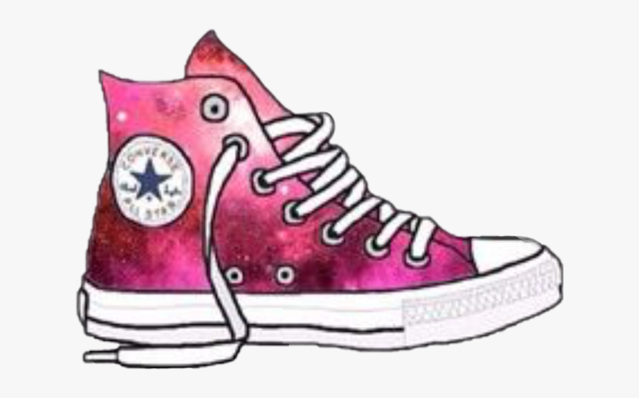 Tenisshoes Converse Shoes Pink Allstar Stickersfreetoedit - Converse All Star, Transparent Clipart