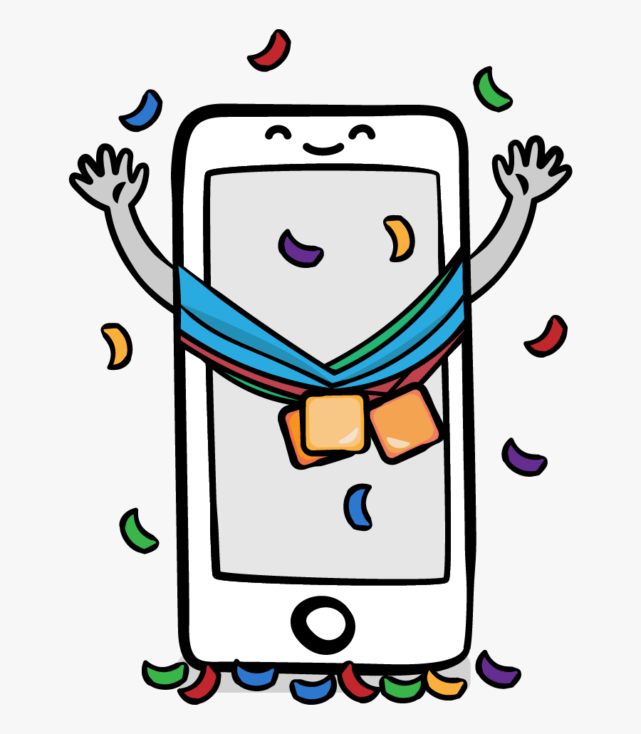 Iphone Enjoying A Well-deserved Ios Password Celebration, Transparent Clipart