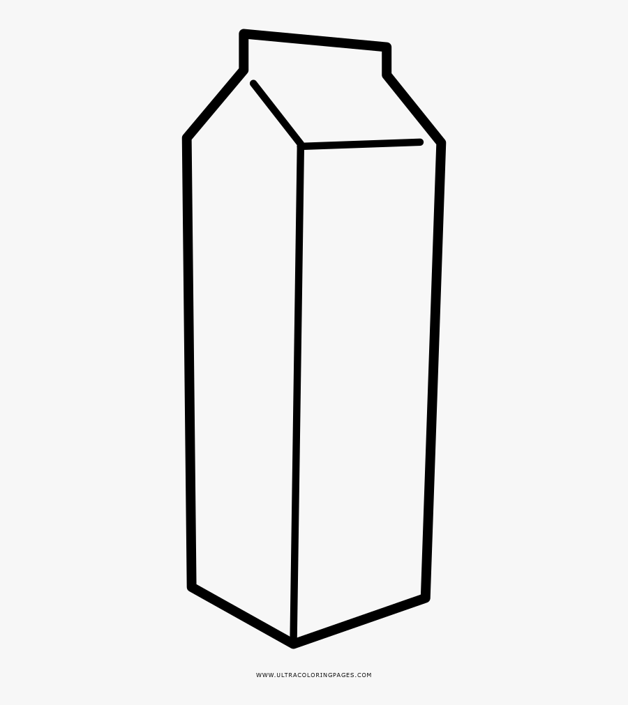 Milk Carton Coloring Page Clipart , Png Download, Transparent Clipart