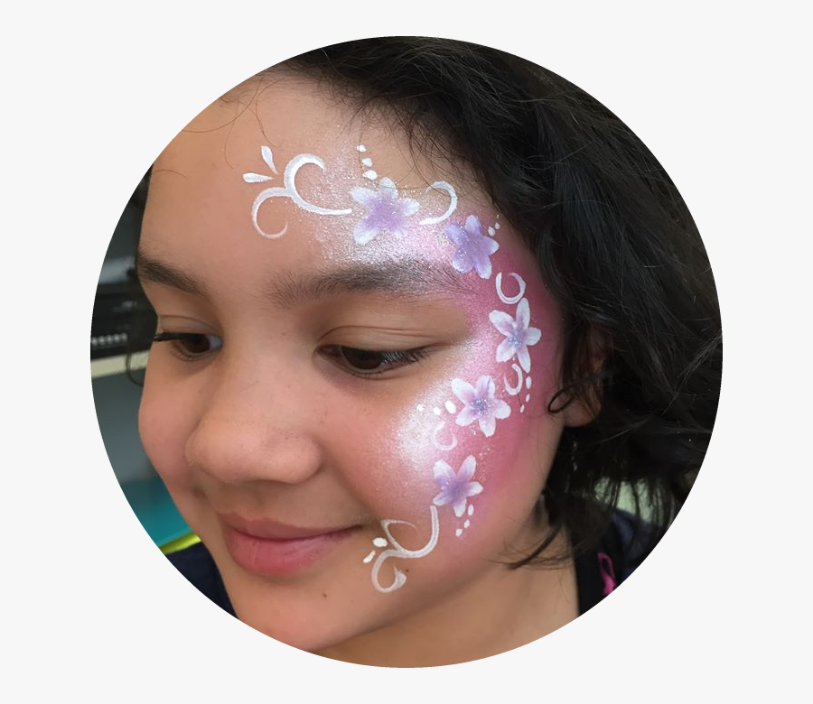 Clip Art Kids Cat Face Painting - Girl, Transparent Clipart