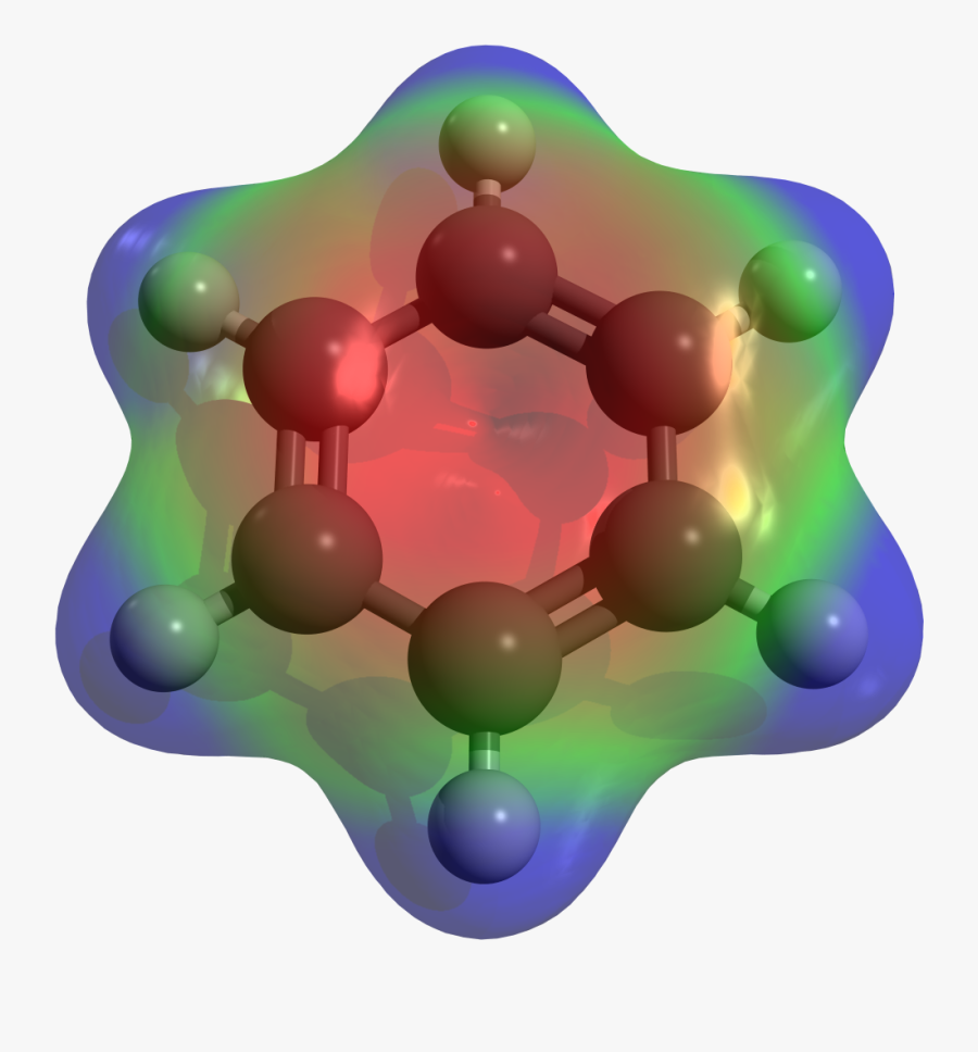 3d Structure Of Benzene, Transparent Clipart