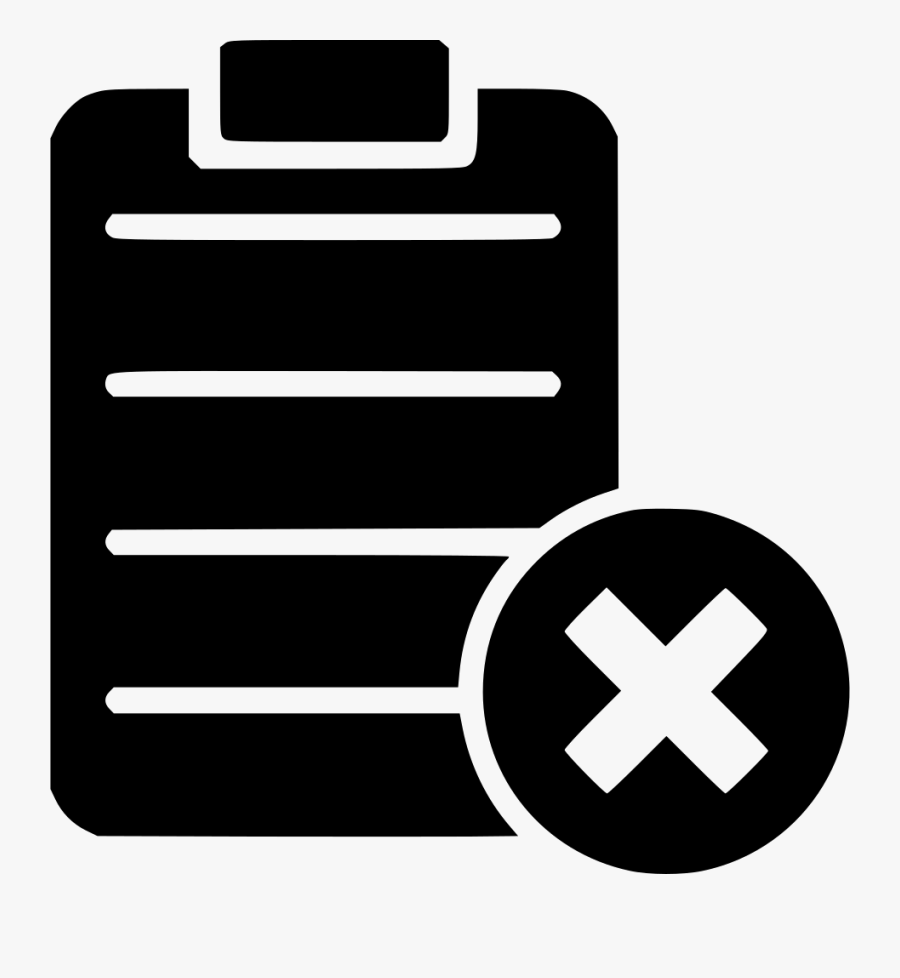 Form Cross Choice Cancel - Negative List, Transparent Clipart