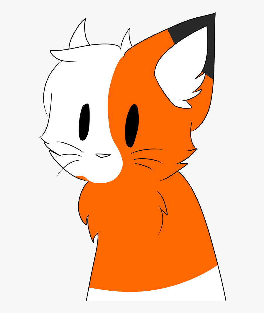 Listening Carefully Middle Listen Kawai Fox Cute Cat - Cartoon, Transparent Clipart