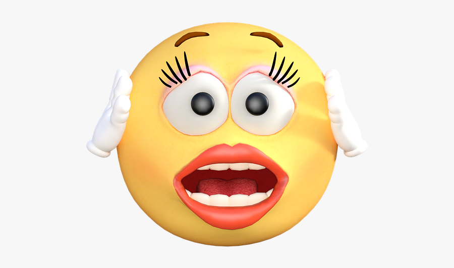 Surprised Emoji Transparent Background, Transparent Clipart