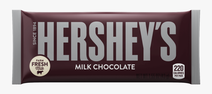 Chocolate Clipart Hershey"s - Hershey Milk Chocolate Bar, Transparent Clipart