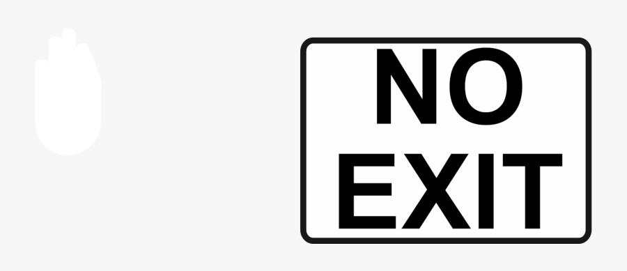 No Exit Sign Clip Art - Emergency Exit Sign, Transparent Clipart