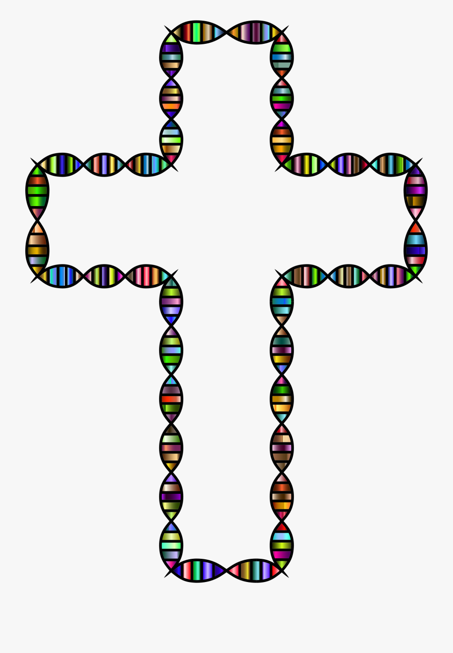Chromatic Dna Helix Cross Clip Arts - Nucleic Acid Double Helix, Transparent Clipart