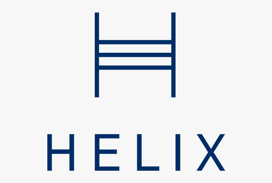 Helix Sleep Mattress Logo, Transparent Clipart
