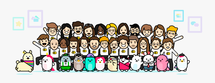 Excited Clipart Lot Friend - Cartoon, Transparent Clipart