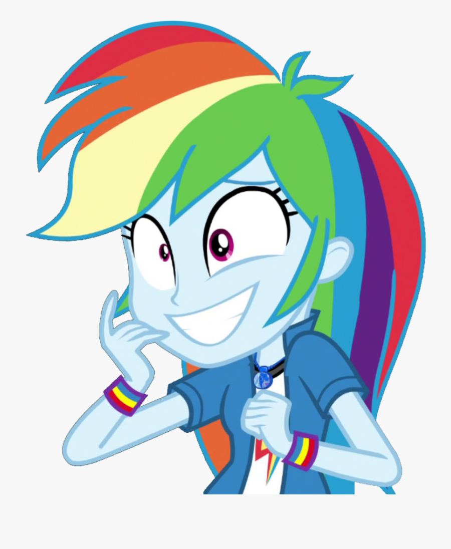 Thebarsection, Clothes, Equestria Girls, Female, Geode - Rainbow Dash Equestria Girl Excited, Transparent Clipart
