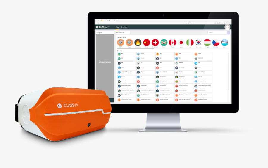 Management Of Virtual Reality Headsets By School Teachers - Classvr Portal, Transparent Clipart