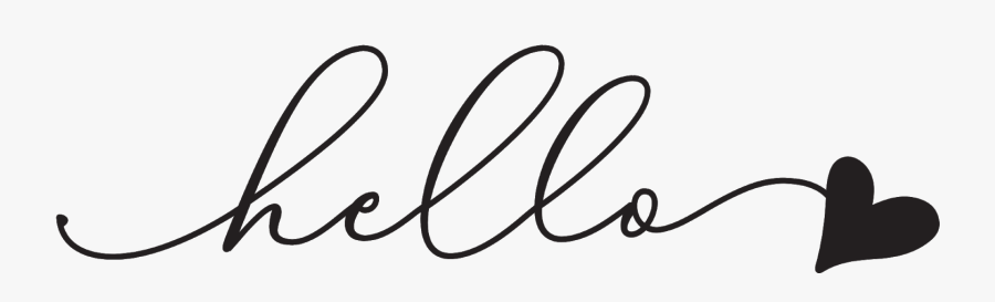 Transparent Hello Calligraphy Png, Transparent Clipart