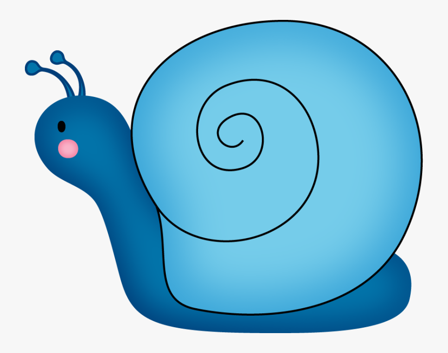 Blue Snail Clipart, Transparent Clipart
