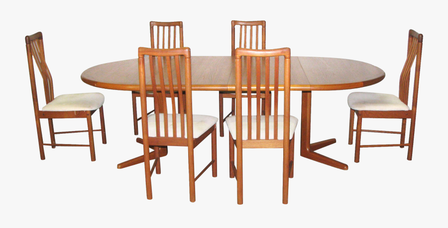 Mid Century Dining Table And Chairs From Oldegoodthings - Chair, Transparent Clipart