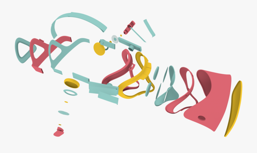 Cool Exploding Shot Of A Virtual Reality Headset - Graphic Design ...