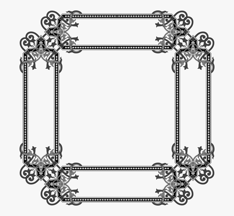 Free For Commercial Use Clipart Frames - Elegant Black Frames Png, Transparent Clipart