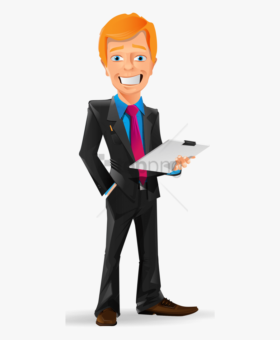 Transparent Confident Person Clipart - Cartoon Man Transparent Background, Transparent Clipart
