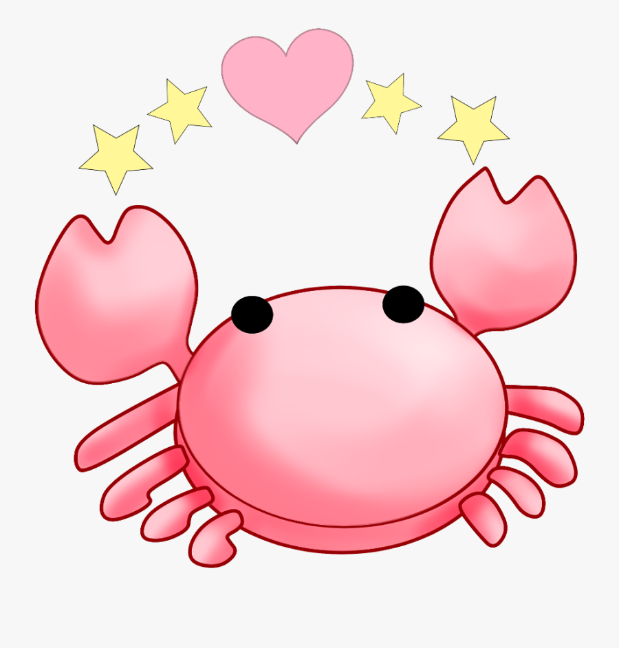 #ftestickers #clipart #cartoon #crab #heart #pink #cute - ปู การ์ตูน น่า รัก, Transparent Clipart