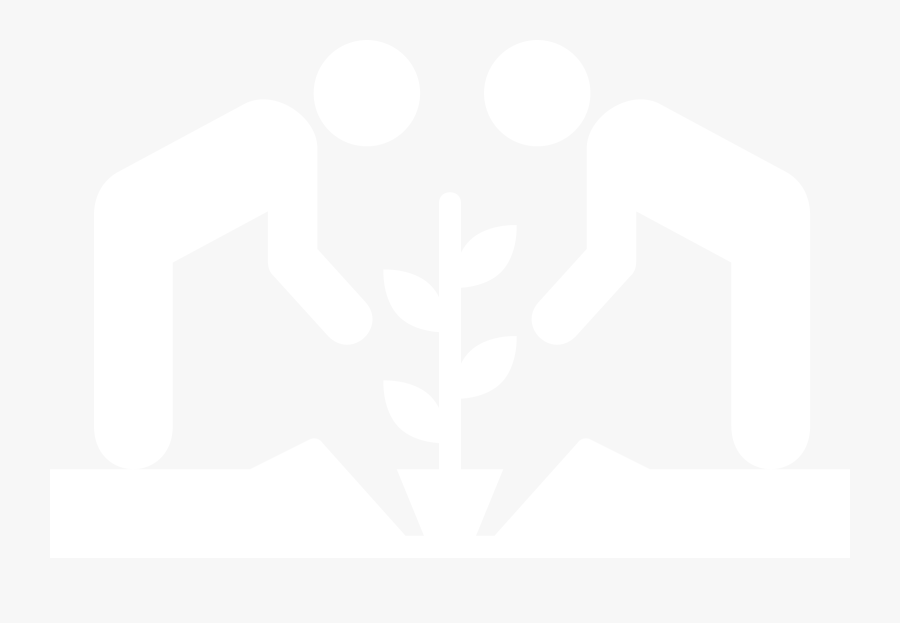 Community Garden Iconwhite - Community White Icon Png, Transparent Clipart