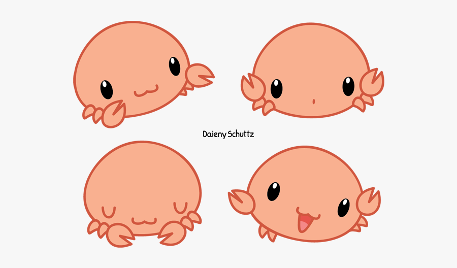 Crabs Drawing Adorable - Chibi Crab, Transparent Clipart