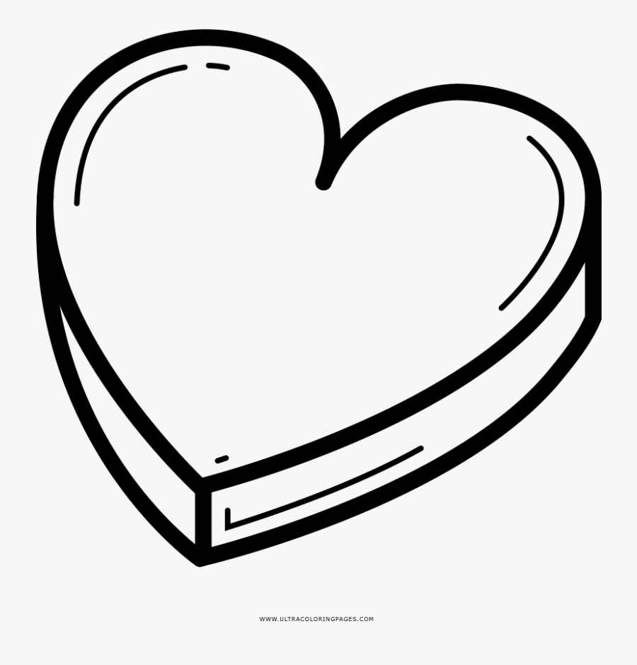 Chocolate Box Coloring Page - Box Of Heart Chocolates Drawing, Transparent Clipart