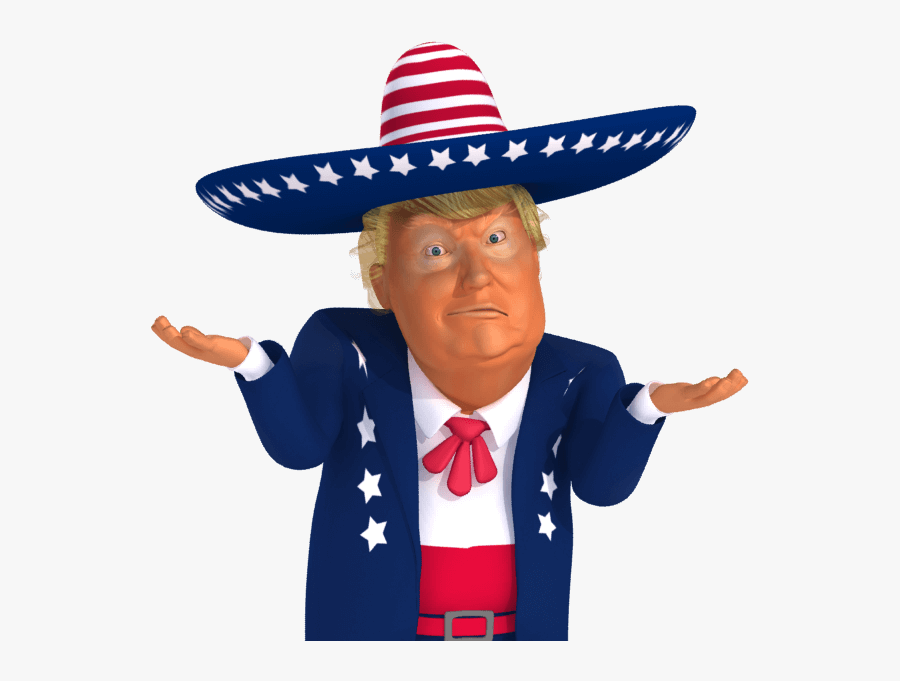 Transparent Shrug Png - Emoji Donald Trump Thumbs Up, Transparent Clipart