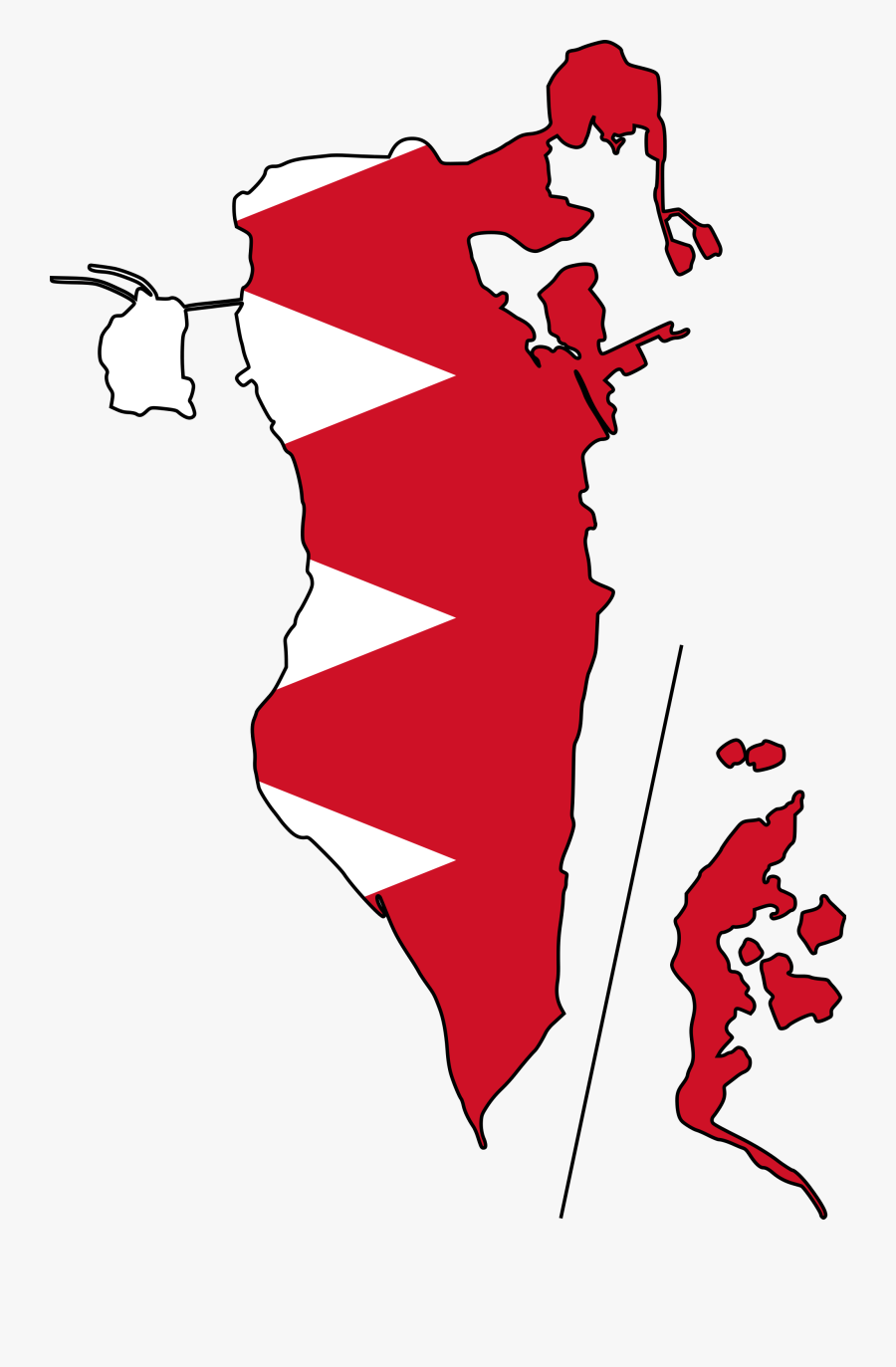 Bahrain Map Mapsof Net, Transparent Clipart