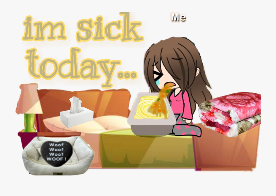 #sick #sickness #gachalife #gacha #yucky #disgusting - Cartoon, Transparent Clipart