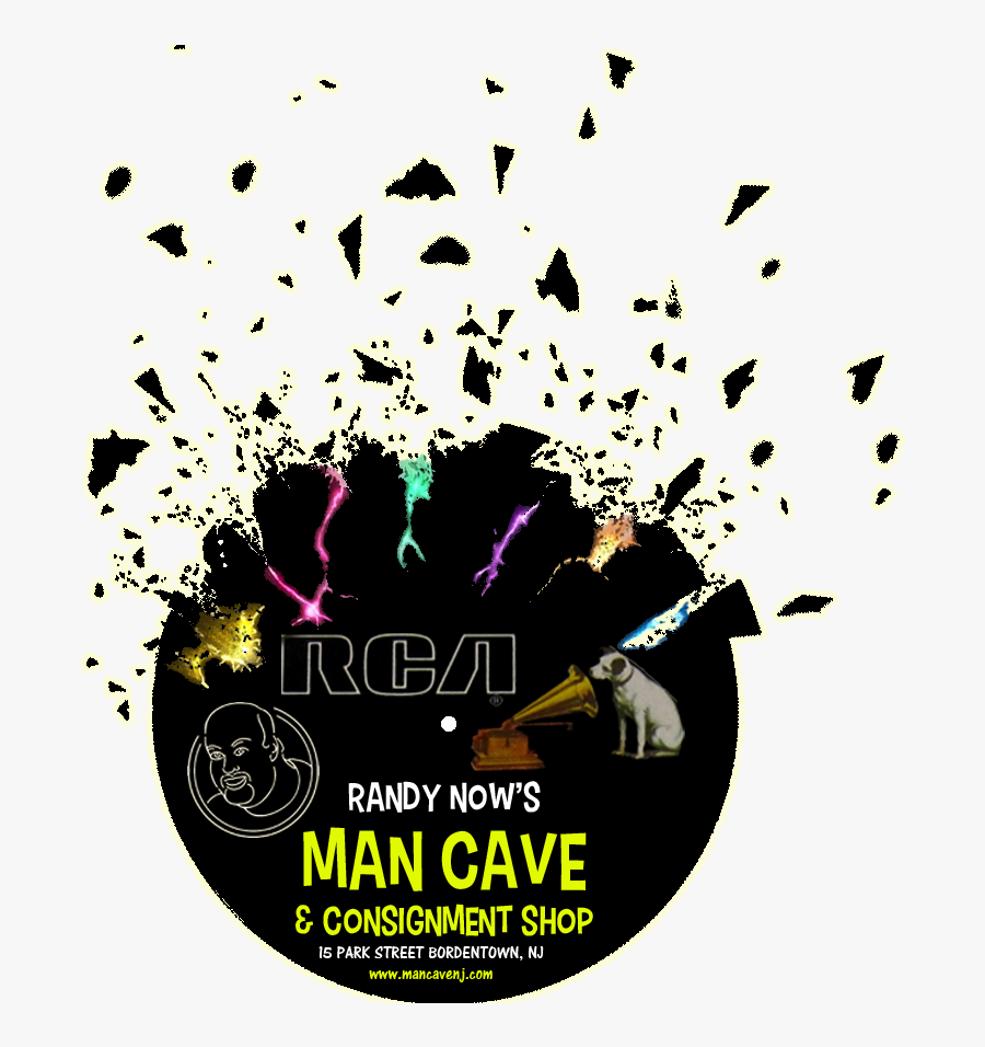 Man Cave Exploding Record Ad - Mancavenj, Transparent Clipart