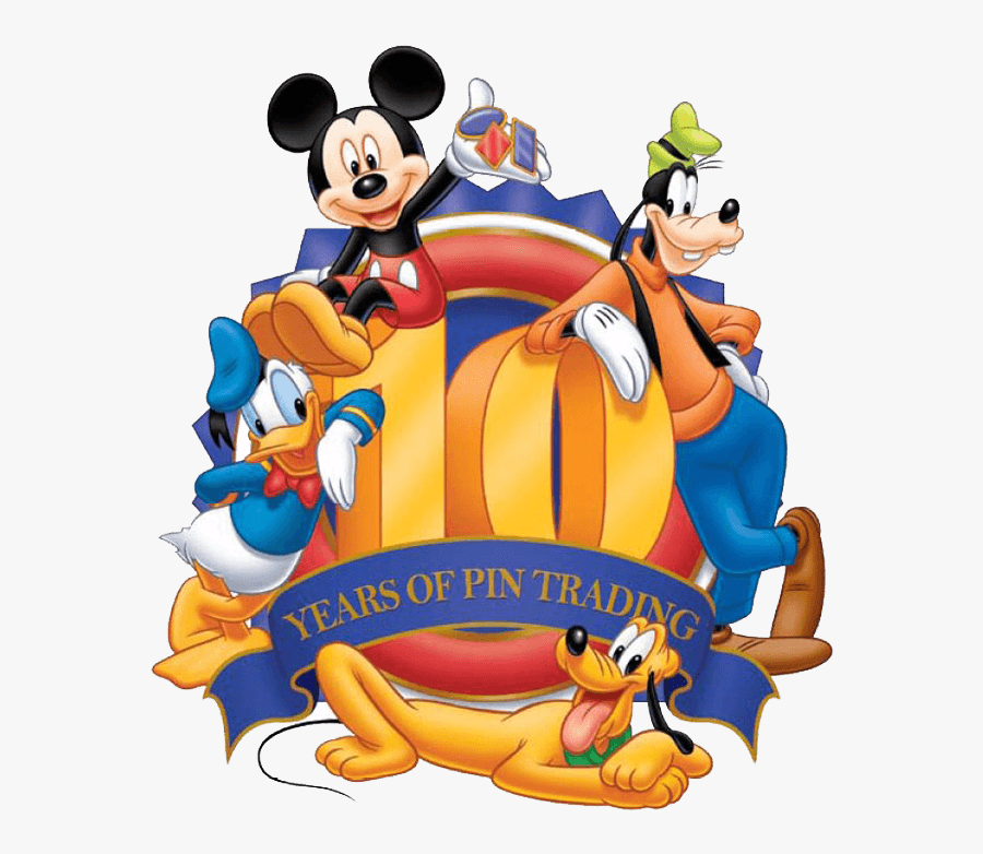 Disney Pin Trading Logos Clipart - Happy 10th Birthday Disney, Transparent Clipart