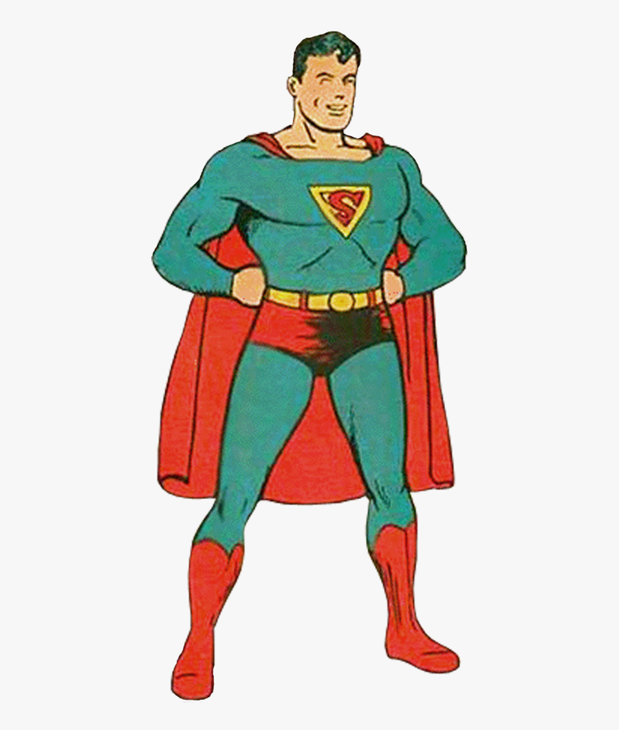 Junkyard Drawing Superman - Original Superman Comic, Transparent Clipart