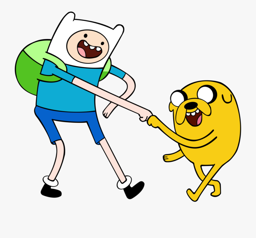 Finn The Human And Jake The Dog - Finn And Jake Drawing, Transparent Clipart