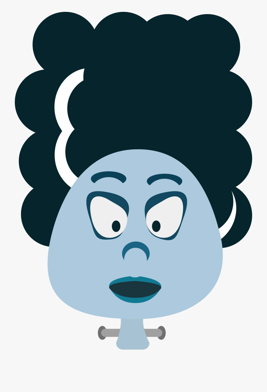 Bride Of Frankenstein - Cartoon, Transparent Clipart