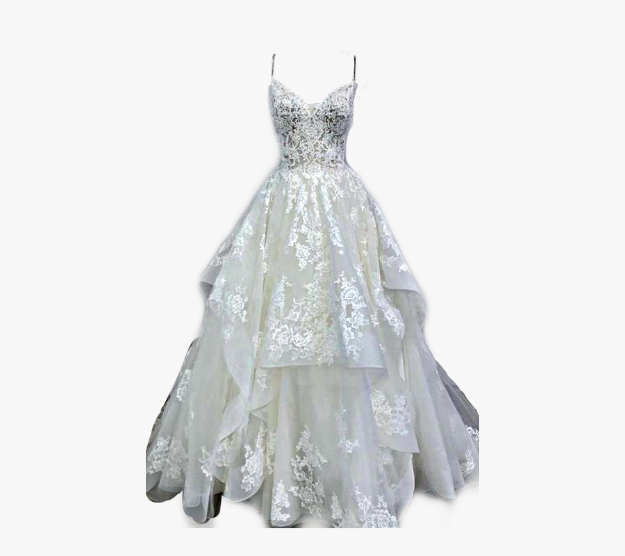 White Dress Bridalgown Wedding Bride Freetoedit - Gown, Transparent Clipart