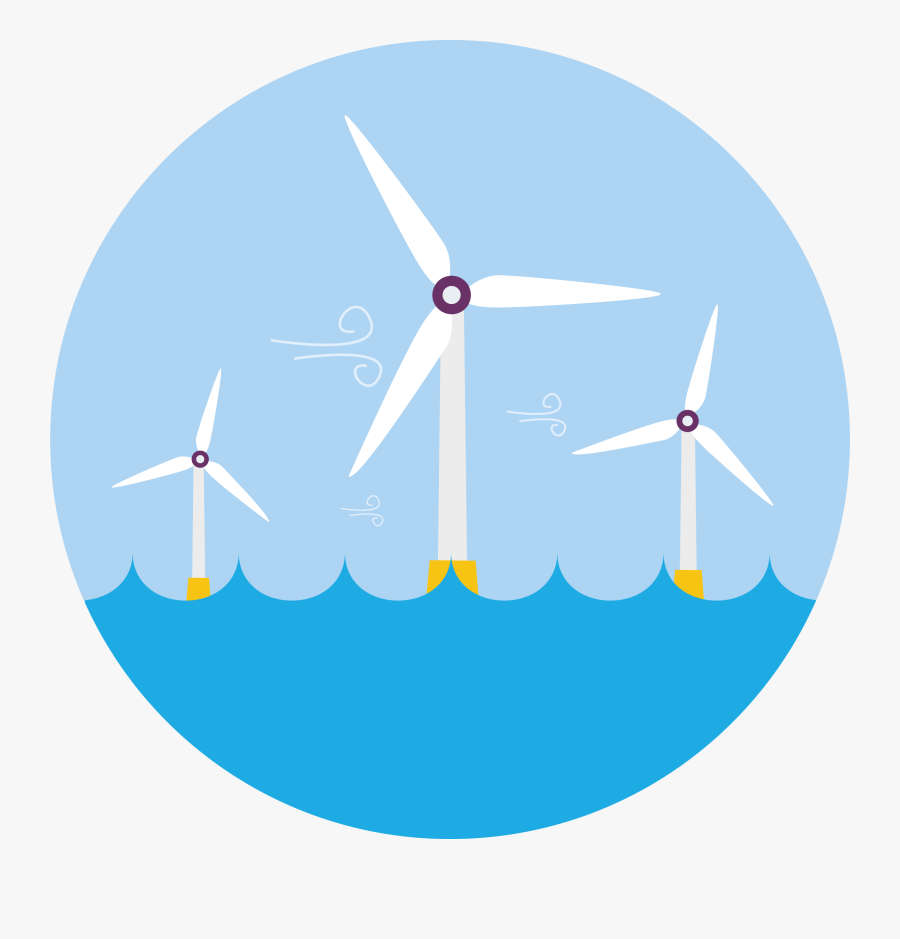 Wind Turbine, Transparent Clipart