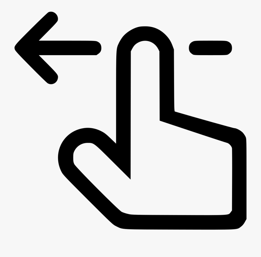 Convert Png To Cursor - White Swipe Left Png, Transparent Clipart