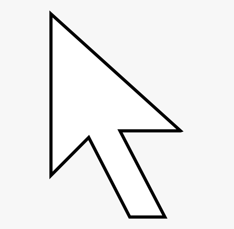 Arrow Clipart Cursor - Mouse Pointer Black Background, Transparent Clipart