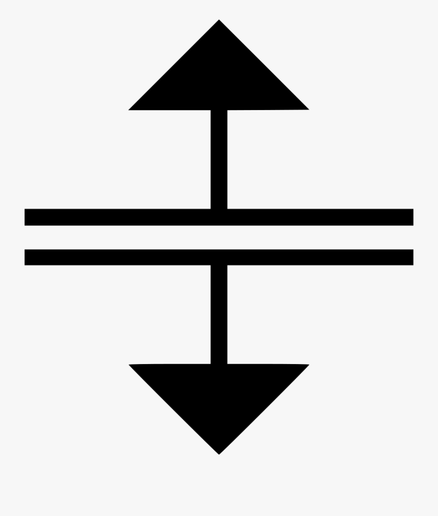 Cursor H Split Icon Svg Clip Arts - Drag Up And Down Icon, Transparent Clipart