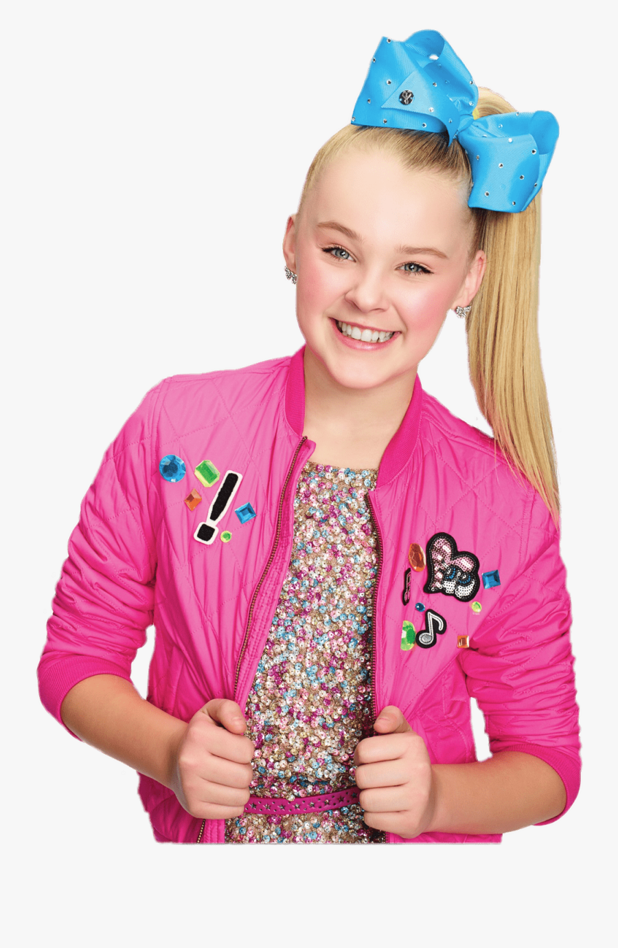 Jojo Siwa Wearing Big Blue Bow - Jojo Siwa, Transparent Clipart