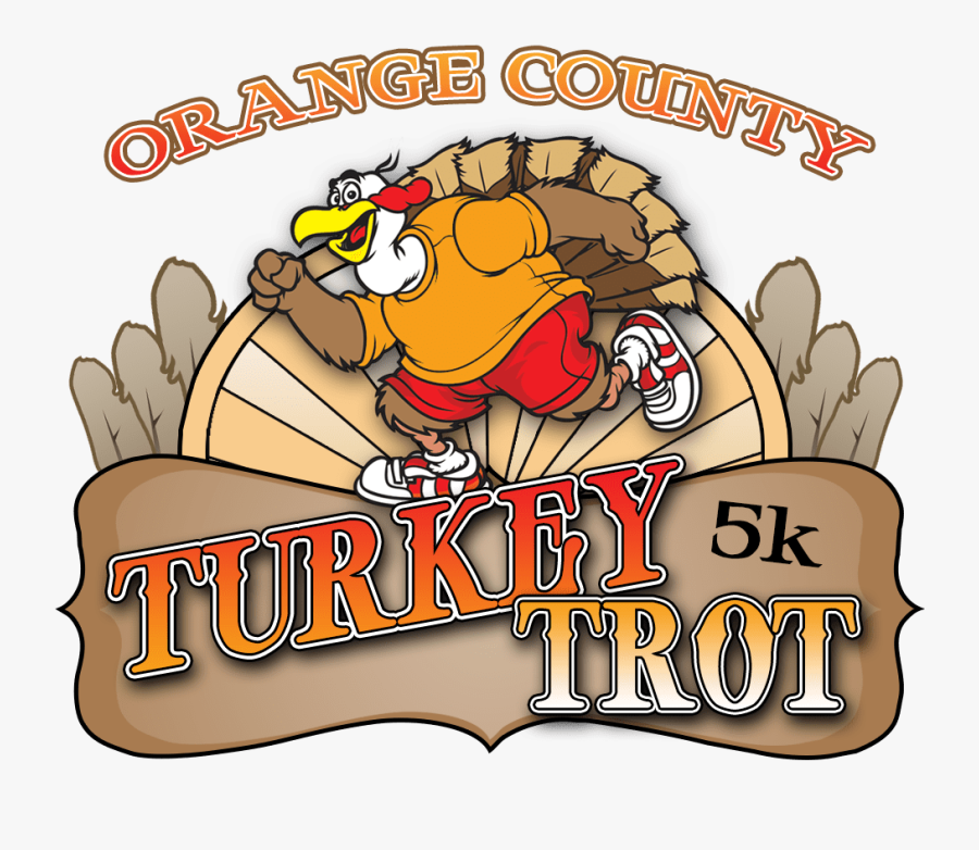 Orange County Turkey Trot, Transparent Clipart