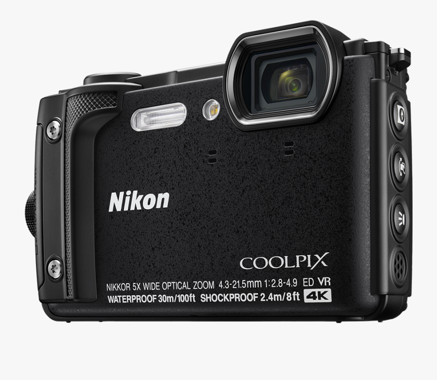 Transparent Nikon Camera Png - Nikon Coolpix W300, Transparent Clipart