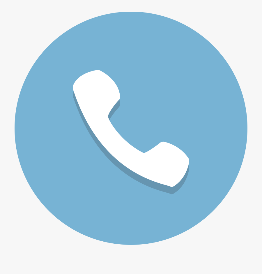 Circle Clipart Phone - Phone Flat Icon Png, Transparent Clipart