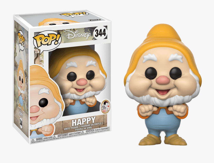 Pop Disney Snow White Happy, Transparent Clipart