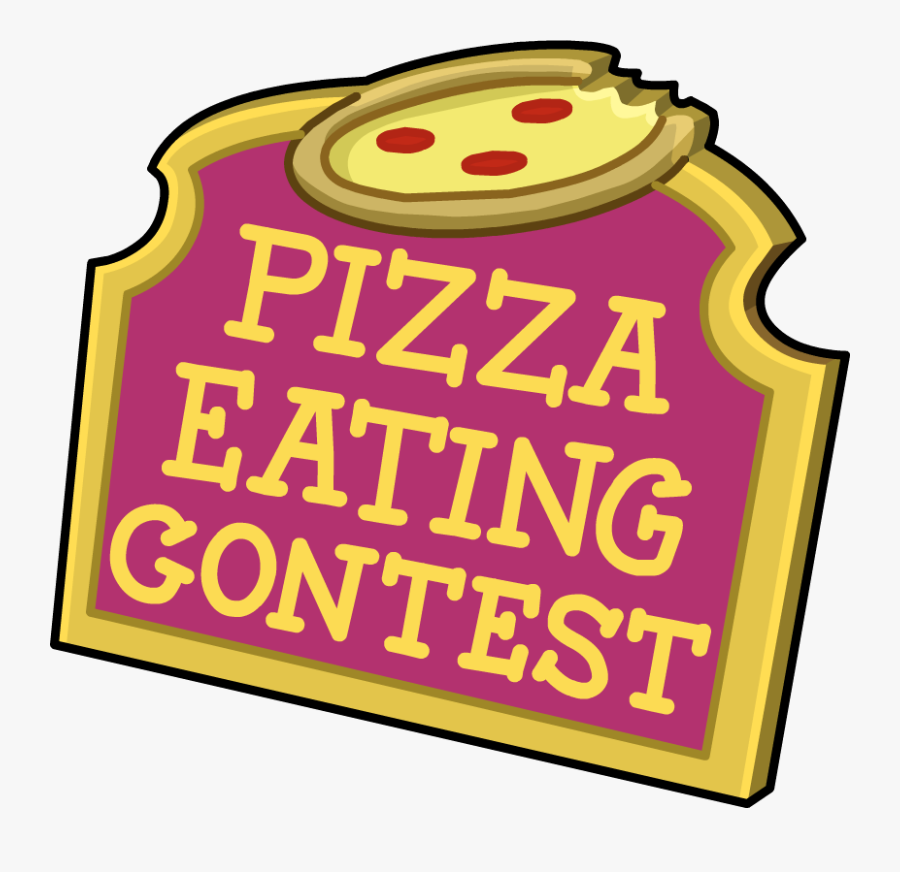 Image Eating Contest Logo - Pizza Eating Contest Sign, Transparent Clipart